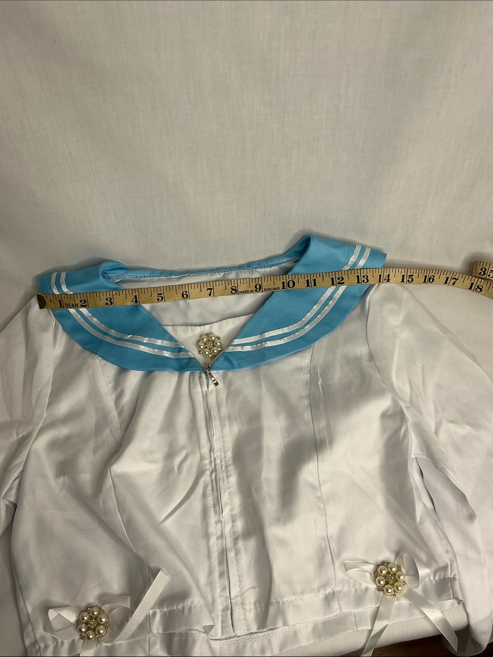 2160 - Blue & White Sailor Two-Piece Schoolgirl Set - Picture 11 of 14